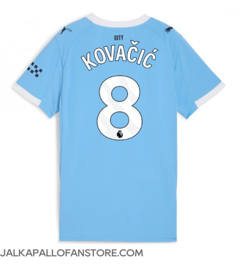 Manchester City Mateo Kovacic #8 Kotipaita Naisten 2025-26 Lyhythihainen Manchester City Mateo Kovacic #8 Kotipaita Naisten 2025-26 Lyhythihainen